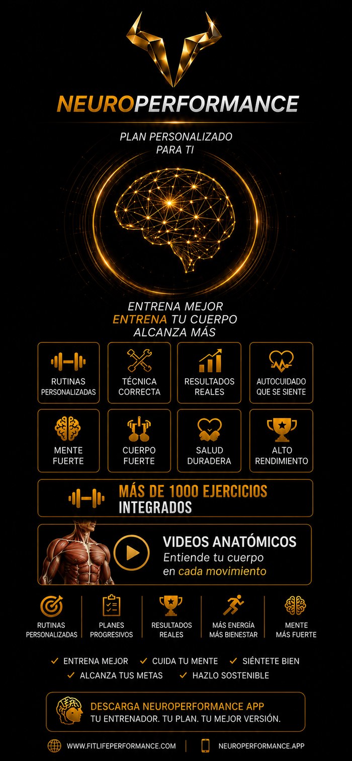 Vista previa de NeuroPerformance App